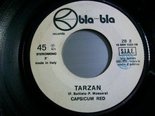   CAPSICUM RED SHANGRI-LA TARZAN (BATTIATO) disco JB.45 giri 1971