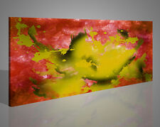 Composizione astratta su tela con toni caldi e sfumature di rosso 1392