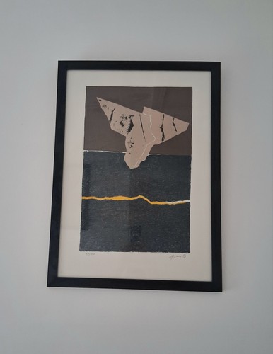 Serigrafia astratta lino - serigrafia,