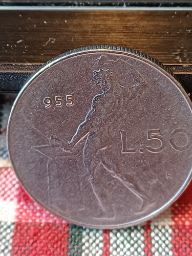 Lire 1955 errore senza - 50,