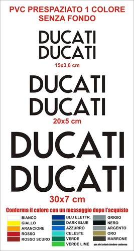 Kit adesivi ducati pezzi - ducati, 6