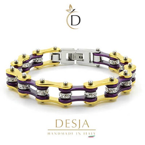 Bracciale catena moto - bracciale, acciaio