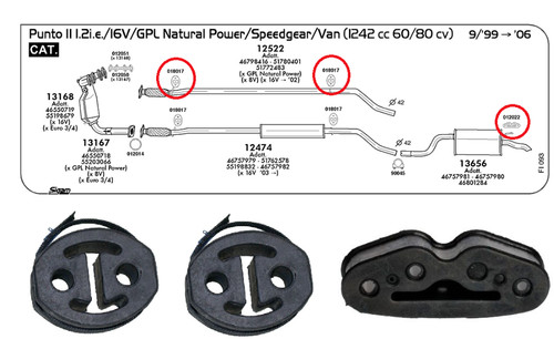 Kit gommini supporti - kit, 3