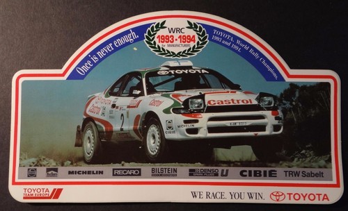 Adesivo pubblicitario toyota - adesivo,