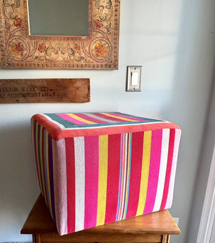 Vtg colorful striped square - vtg,