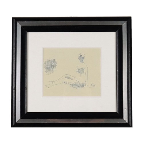 Nudo riposo disegno biro di - a,
