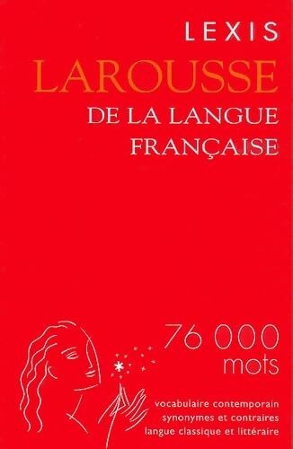 Lexis larousse langue - larousse, la