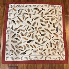 Sciarpa Hermes pennacchi rossa