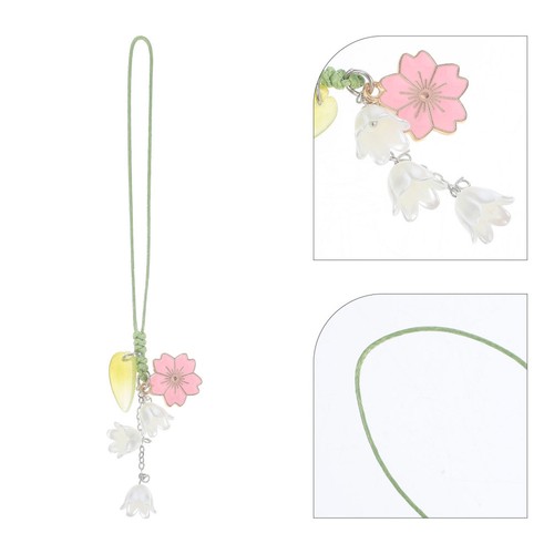 Portachiavi fiore catenella - ,