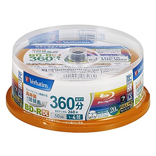 Verbatim 50gb 20 pk - verbatim, dl