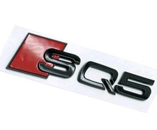 Audi SQ5 scritta emblema nero lucido adesivo badge logo posteriore portellone 