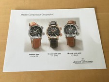 Used in shop - Press Release MASTER COMPRESSOR GEOGRAPHIC Jaeger-LeCoultre