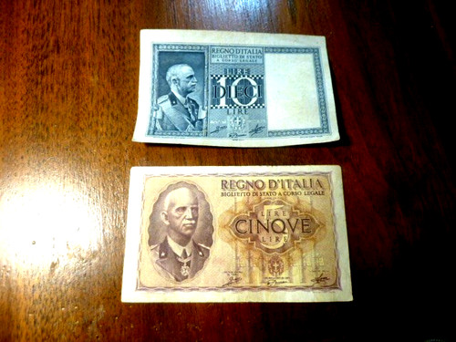 Regno italia banconote 5 - regno,