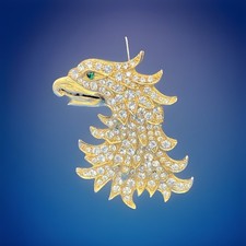 Spilla vintage rara testa di