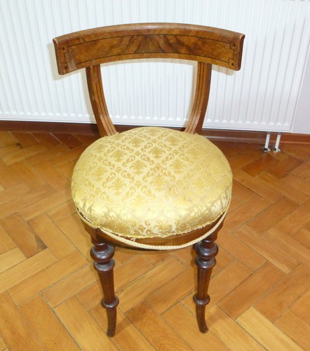 Sedia biedermeier imbottita - sedia,