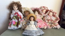 LOTTO DI  6 SPLENDIDE BAMBOLE IN PORCELLANA VINTAGE