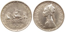Italy - 500 Lira 1958 - Silver