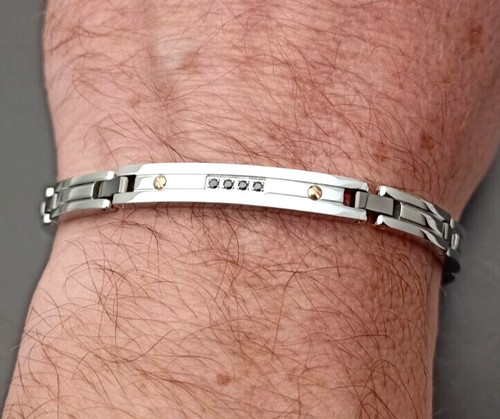 Bracciale zancan acciaio - bracciale, in