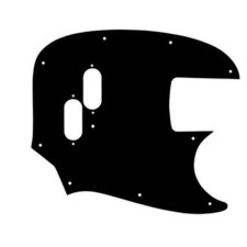 USA CUSTOM PICKGUARD per FENDER® REISSUE MUSTANG® BASS - 3 strati PG BLACK BWB