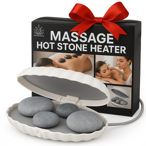 Clam shell hot stone - shell,