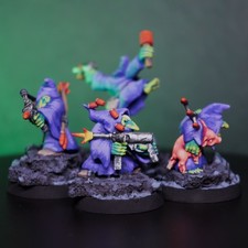 Hand-Painted Goblin Bomb Squig Launchers & Fanatics Miniatures