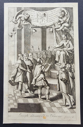 Antique 1690 print joseph - antique,