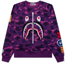 Felpa maglione girocollo viola