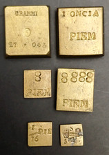 PESI MONETALI IN OTTONE -