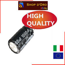 20 PZ CONDENSATORE ELETTROLITICO 1000uF 25V DC POLARIZZATO CONDENSATORI 105°C