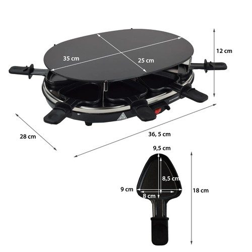 Raclette con piastra grill - , in