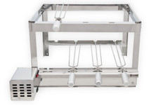 Spiedini griglia barbecue brasiliano alto inox 4 spiedini churrasqueira