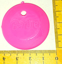 B105 - BARBIE MINI VAN CAMPER 1995  freesbe rosa con scritta monogram