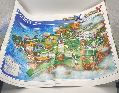 Pokemon kalos mappa poster - pokemon, mappa/poster