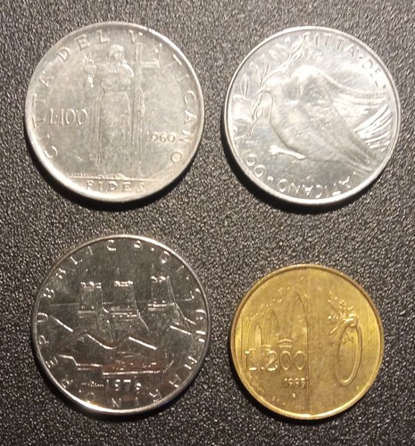 100 lire vaticano 1960 1974 - , 1960-1974