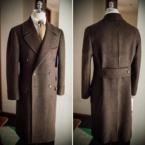 Cappotto lungo lana - , caffè