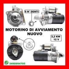 MOTORINO AVVIAMENTO NUOVO IVECO DAILYII RIBALTABILE 35-12K '96 KW90 CV122 814043