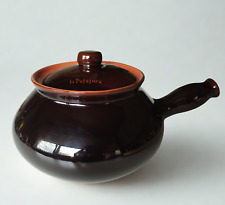 Vaso vintage in terracotta Piral La Patatiera con manico Made in Italy