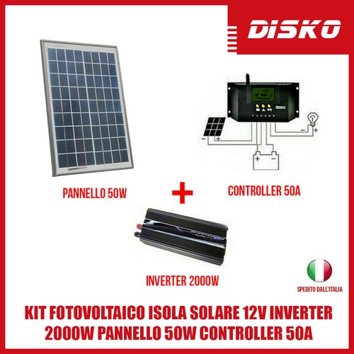 Kit fotovoltaico isola solare - kit,