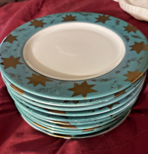 Green gold star dessert - green,
