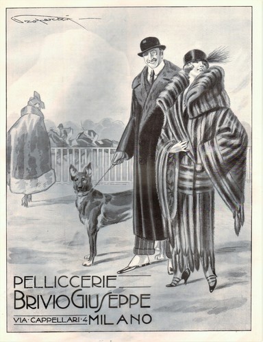 Pubbl 1923 pelliccia brivio - pubbl.1923,