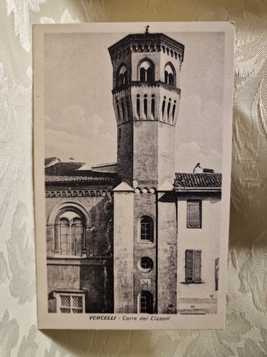 Cartolina vercelli torre dei - cartolina,