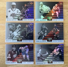 1993-94 UPPER DECK NEXT IN LINE SET COMPLETO INSERTI CARTE HOCKEY (1-6) Lotto