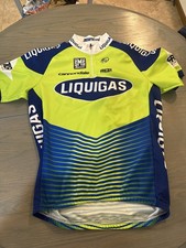 Maglia ciclismo vintage Santini Liquigas Cannondale squadra professionale taglia 52 XXL