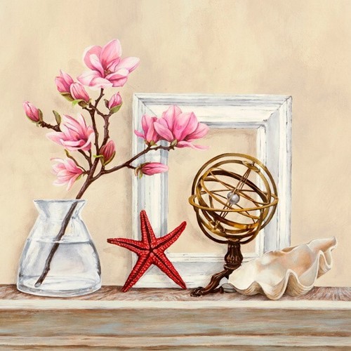 Quadro vaso con fiori stampa - fiori,
