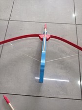 BALESTRA fionda  IN LEGNO ARTIGIANALE  bella decorato giocattolo punta silicone.