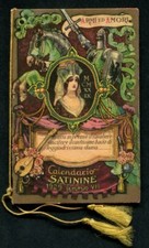 CALENDARIETTO SATININE 1929 - b - ARMI ed AMORI - BUONO / OTTIMO