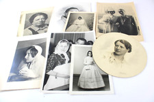 Lotto 10 Foto soggetto FORMATO GRANDE RITRATTI UOMINI DONNE Varie D'epoca B/N