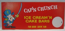Insegna Espositore Negozio Cap'n Crunch Gelato 'N Cake Bars anni '60