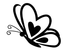 ADESIVO FARFALLA ANIMALI 20 X