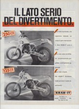 advertising Pubblicità MOTO KRAM-IT 125/250 ER 1987 -MOTOITALIANE ENDURO EPOCA